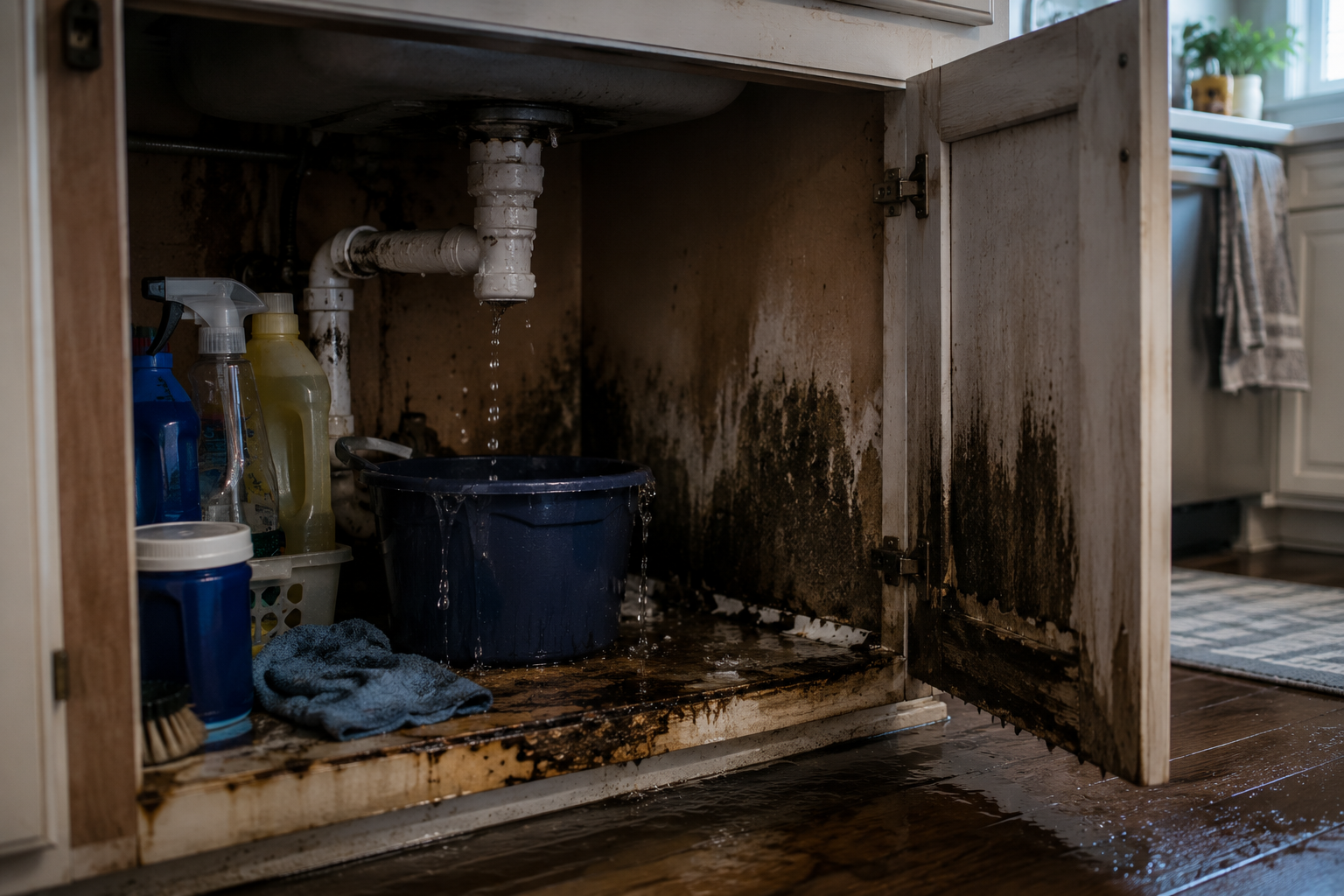 Small failures rarely stay small when the system around them has no margin for error. A small leak on a sink turns into a huge problem if you only treat the outcome and not the root cause