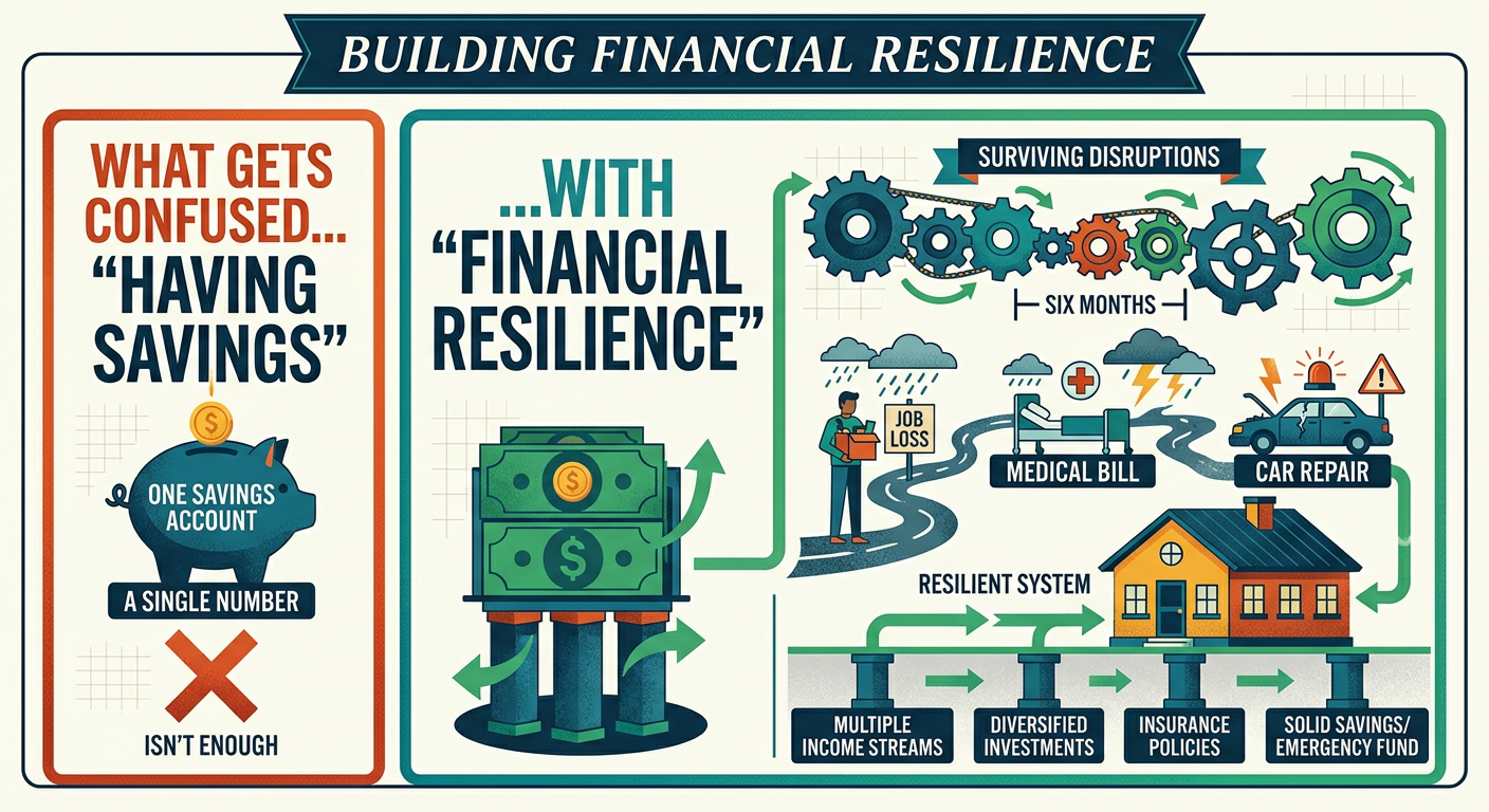 Resilience isn't what happens when nothing goes wrong. It's what
    happens when something finally does.